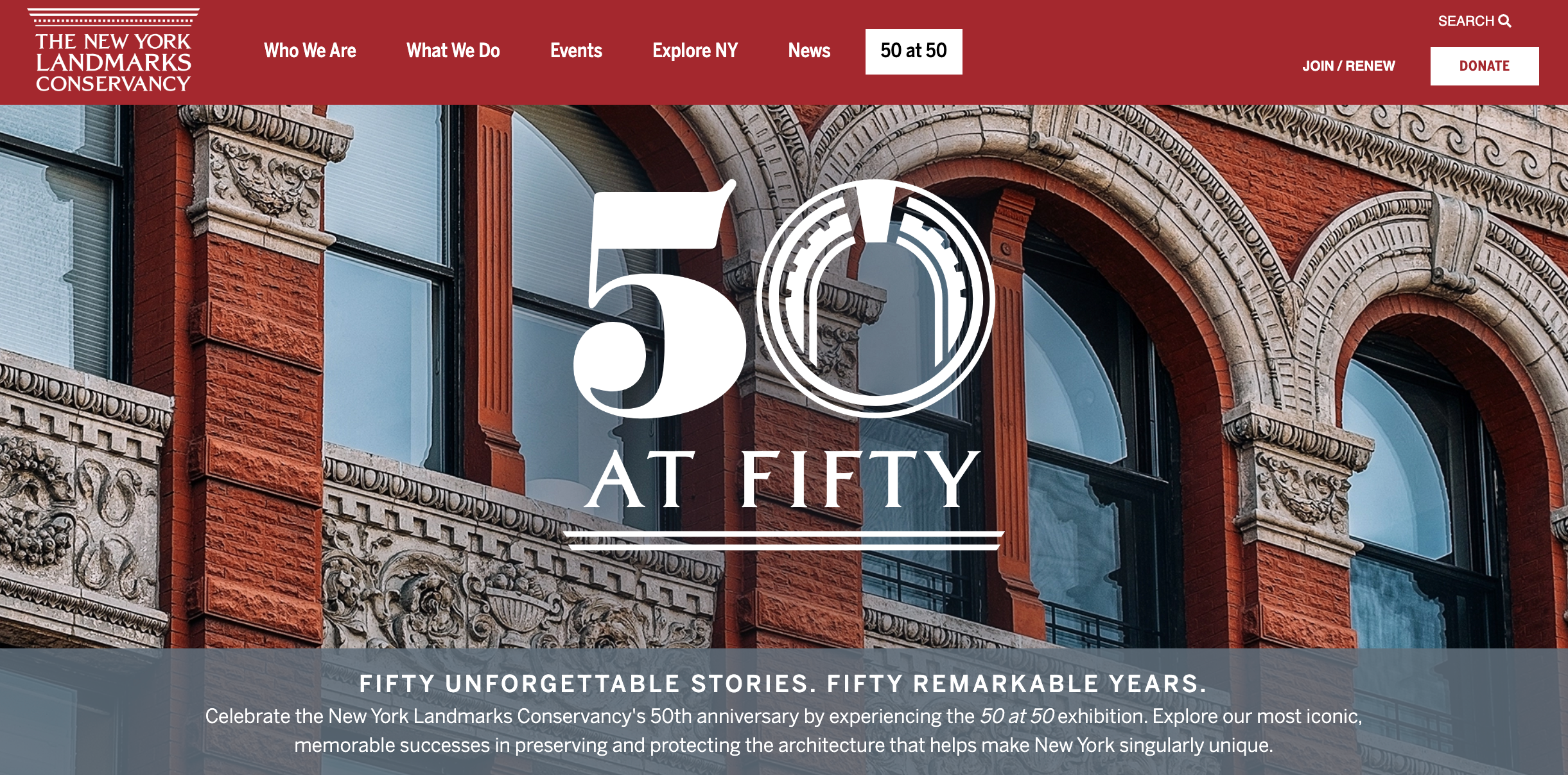50 at 50 New York Landmarks Conservancy